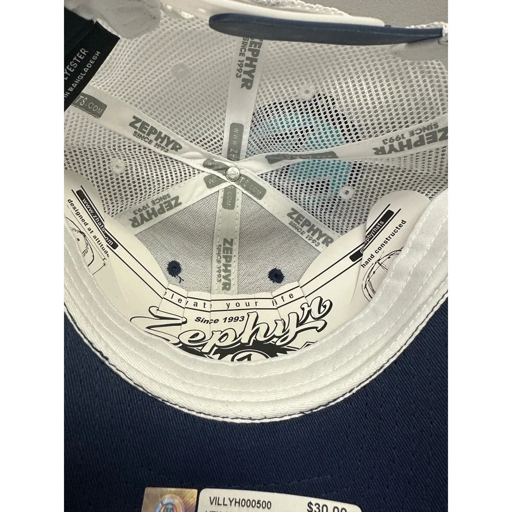 New Zephyr Villanova Wildcats Youth Trucker Hat Navy Blue Snapback Cap
